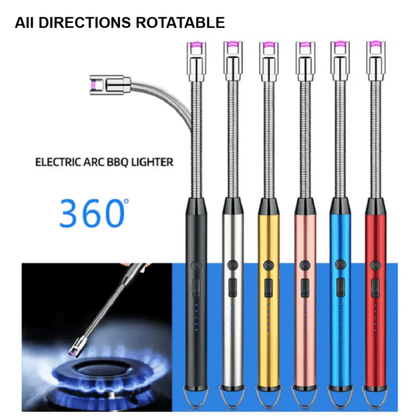 Electric arc lighters with multiple color options