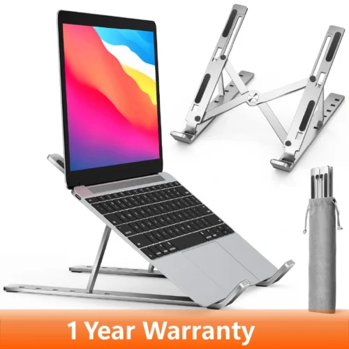 laptop adjustable stand with cover and warranty info