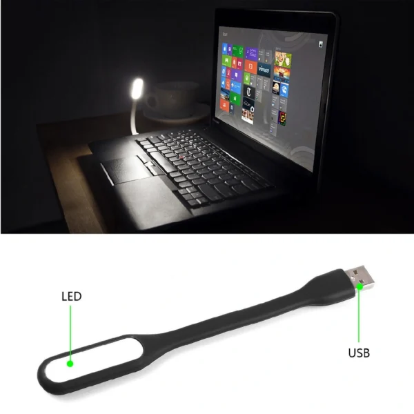 usb light for keyboard glowing in nignt